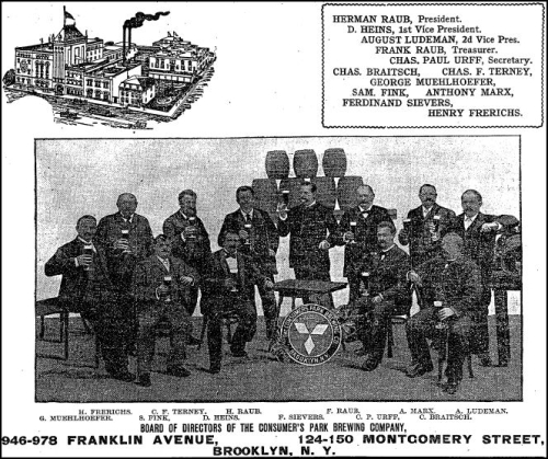 Consumer's Brewery, Bklyn Eagle. 7.1.1900
