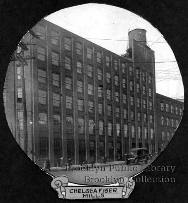 Chelsea Fiber Mills, 1919. Photo: Brooklyn Public Library
