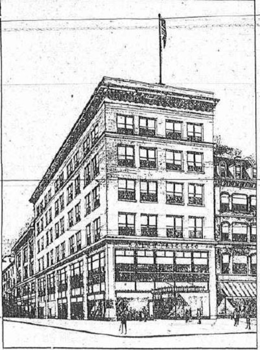Rendering of new Balch, Price & Co, 1915. Brooklyn Eagle