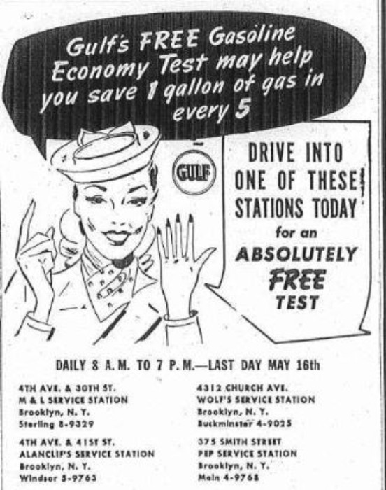 1942 Ad in the Brooklyn Eagle.