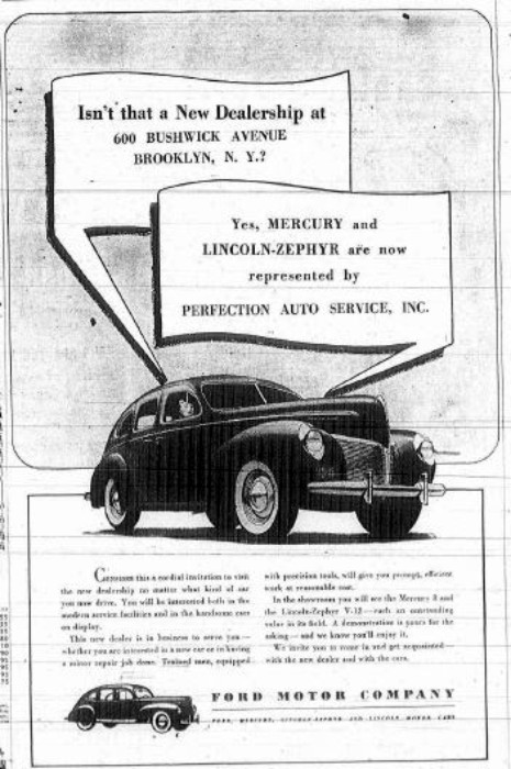 1939 Ad in Brooklyn Eagle