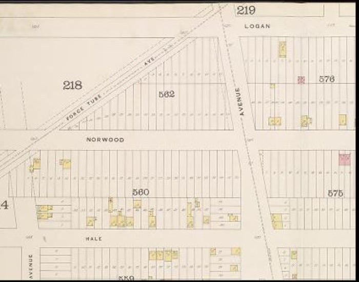 1887 map. House not yet built. New York Public Library.