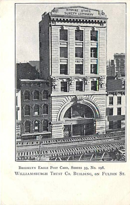Williamsburg Trust Bank, Fulton Street -- Brooklyn History