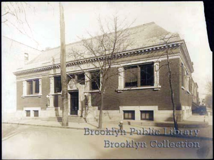Photograph: Library in 1907. Brooklyn Public Library.