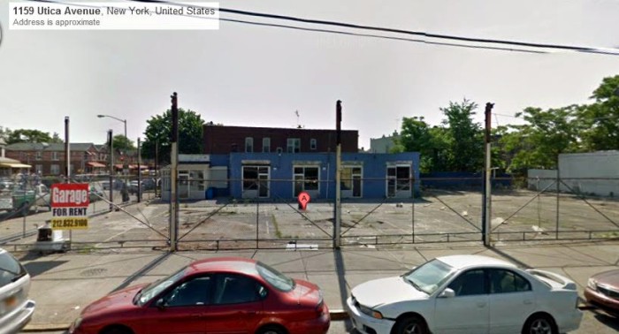 1159 Utica Avenue, site of Empire Chevy's first showroom. Googlemaps
