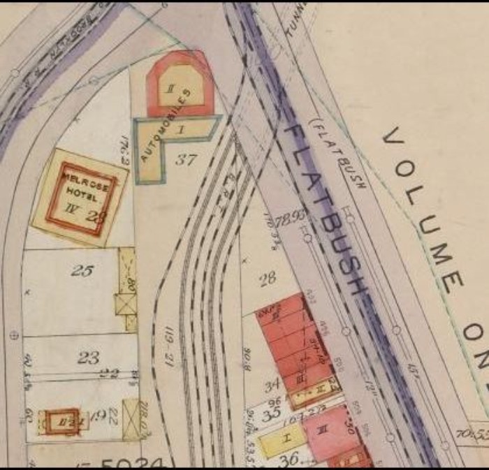 Flatbush at Ocean Ave. Map: New York Public Library