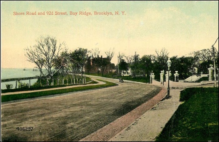 Shore Rd. at 92nd St. Postcard from 1903.