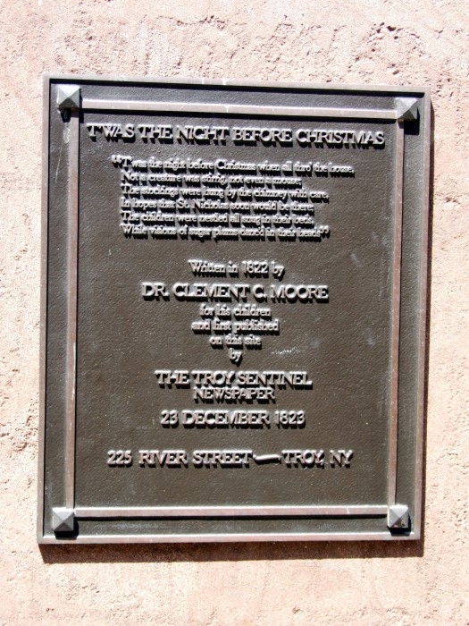 Troy Sentinel plaque