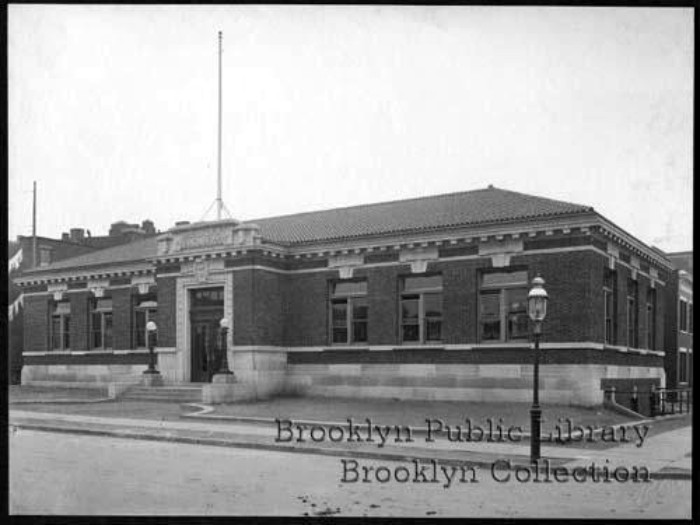 Photo: Library at opening. 1908. Brooklyn Public Library