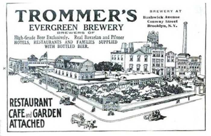 Trommer's Brewery and Restaurant. 1909. Image: Shorpy.com