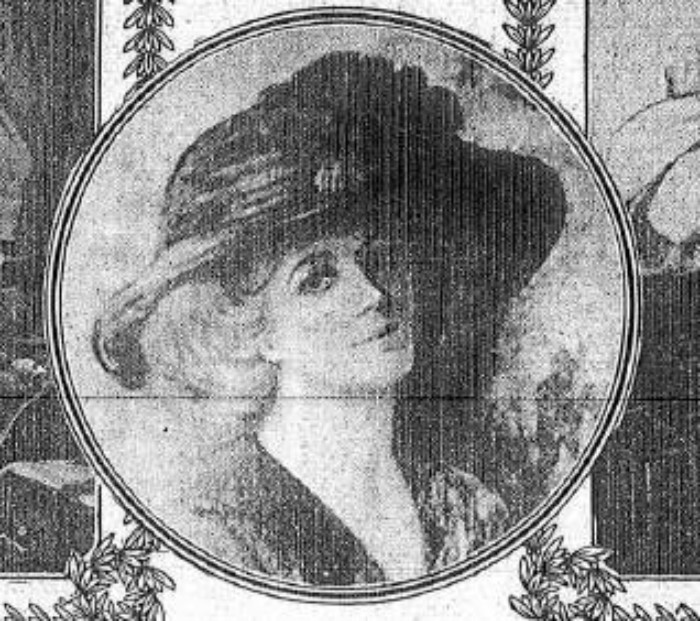 "Portrait of a young American Girl" by Mme Lillian Severinus. Brooklyn Eagle, 1912