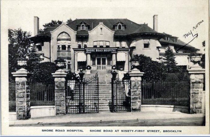Shore Road Hospital, undated postcard. Ebay