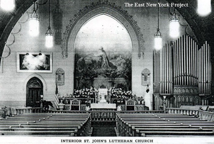 Interior, 1937. Postcard: East New York Project