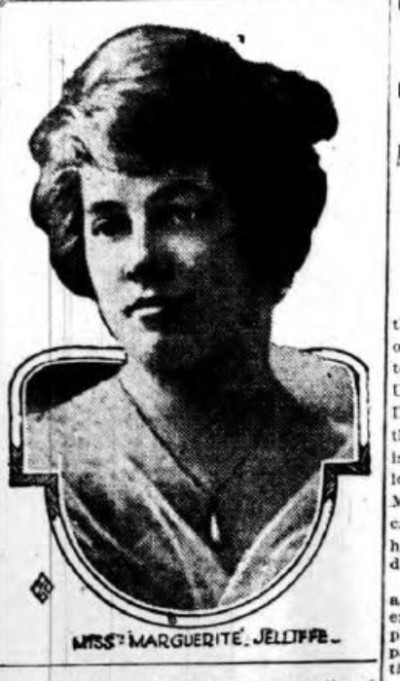 Miss Marguerite Jelliffe. Photo: New York Herald. 1916