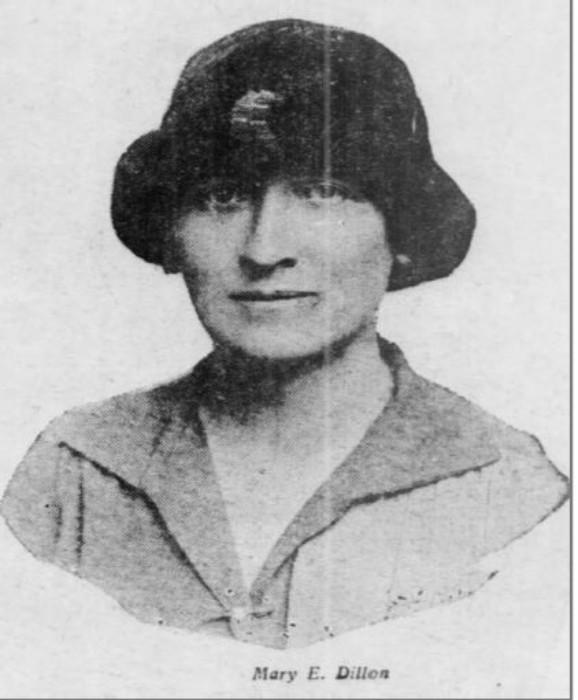 Miss Mary E. Dillon, when elected Vice-President of Brooklyn Borough Gas. Brooklyn Eagle, 1925