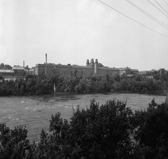 Harmony Mills from across the Mohawk River. 1969. Library of Congress