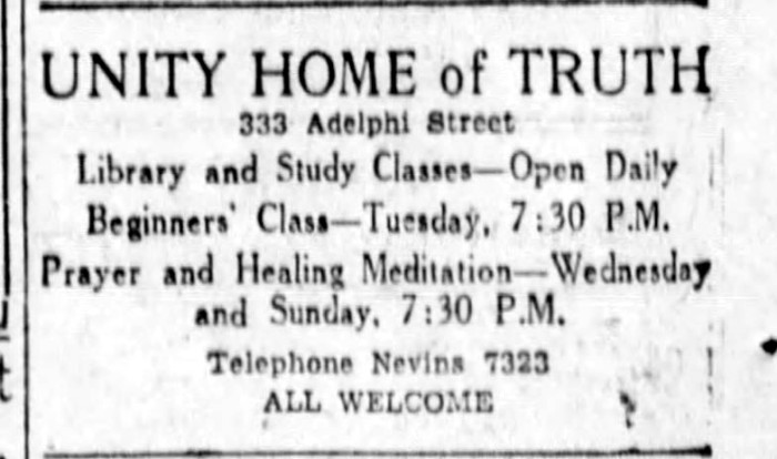 Brooklyn Eagle Ad, 1928