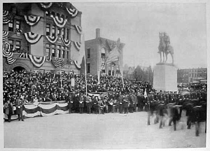 Unveiling ceremony, 1896.