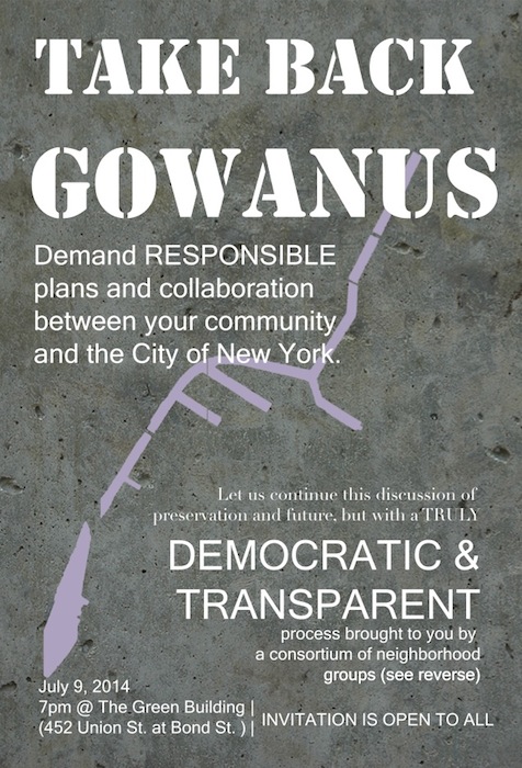 take back gowanus flyer