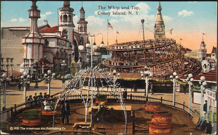 coney island whip postcard