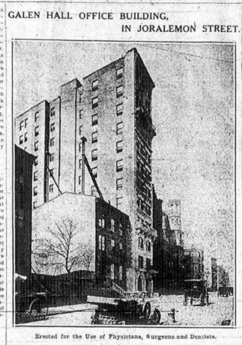 Galen Hall Offices, 1911. Brooklyn Eagle