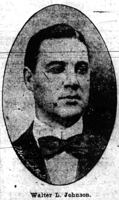 Walter L. Johnson. Photo: Brooklyn Eagle, 1907.