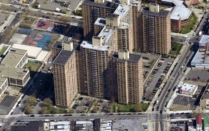 Ebbets Field Houses by air. Photo: Skyscraperlife.com