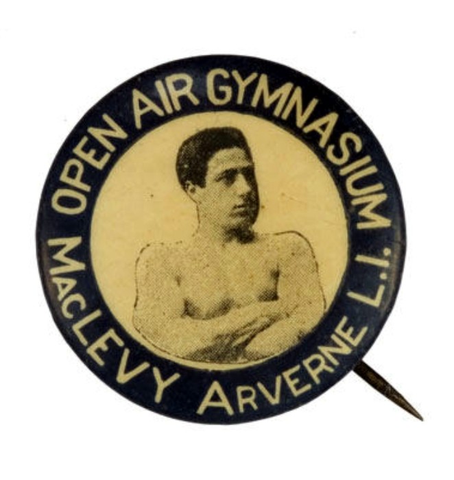 Professor Mac Levy. Promotional button, 1899. Hake's Collectables website