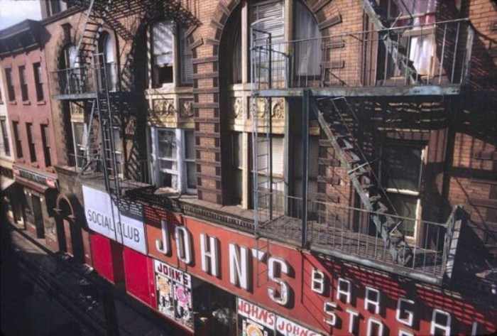 View of John's from the El. Late 1960s. From the collection of Pat Cullinan, thru Forgotten New York