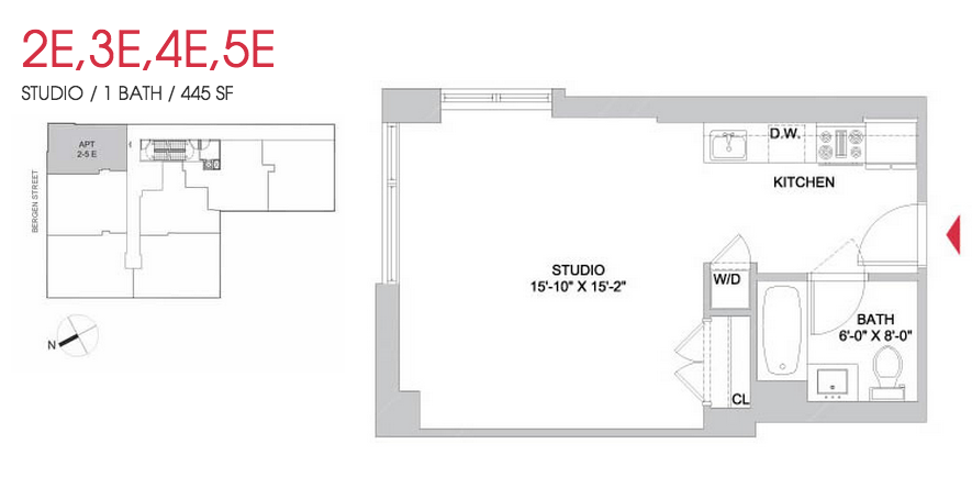 954 bergen street studio layout