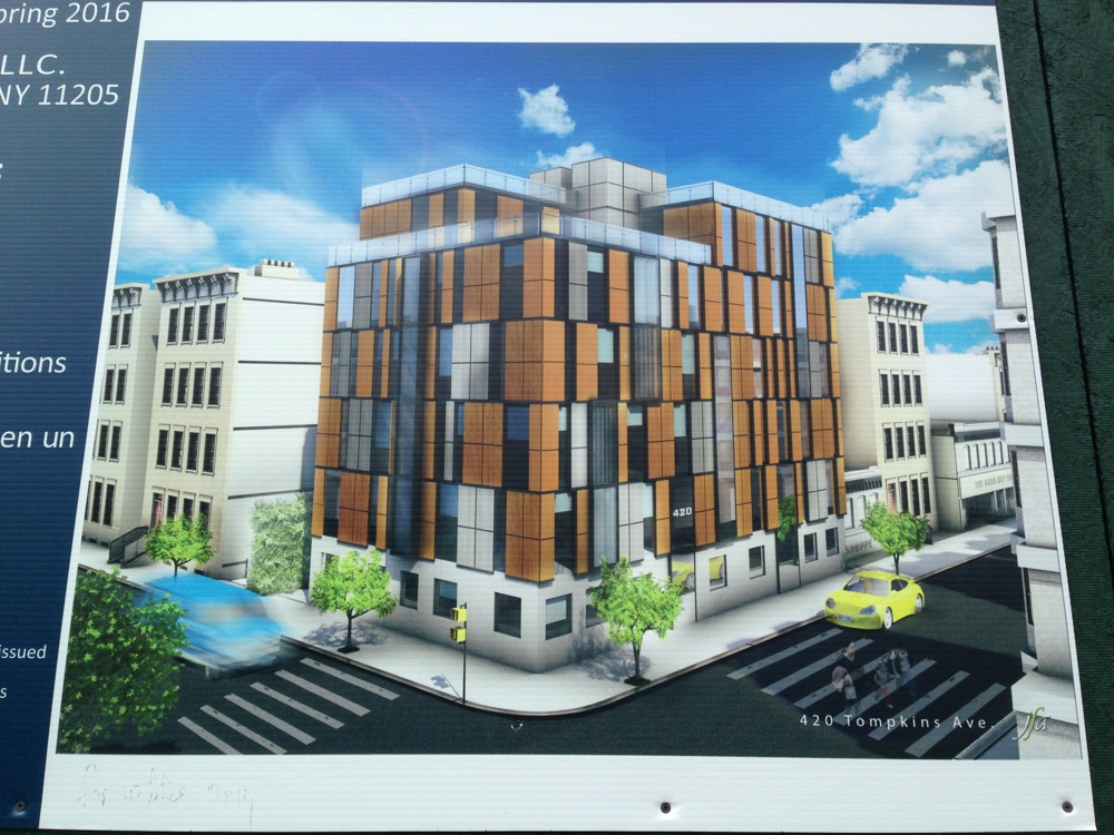 Rendering of 420 Tompkins Avenue in 2015. Photo by Cate Corcoran