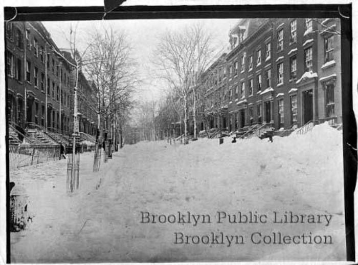Brooklyn Heights, Blizzard of '88. Photo: Brooklyn Public Library