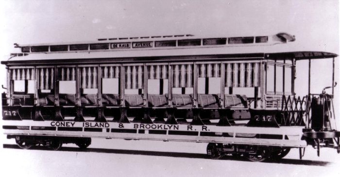 The first Brooklyn trolley car, to Coney Island. Photo: brooklynrail.com