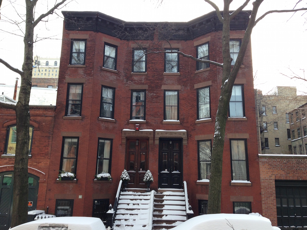 brooklyn heights apartment house snow 12015