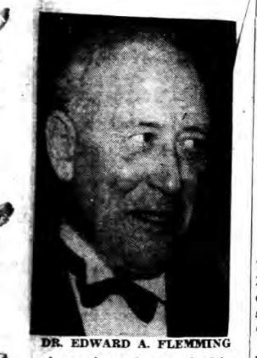Dr. Edward Flemming. Long Island Daily Press, 1940.