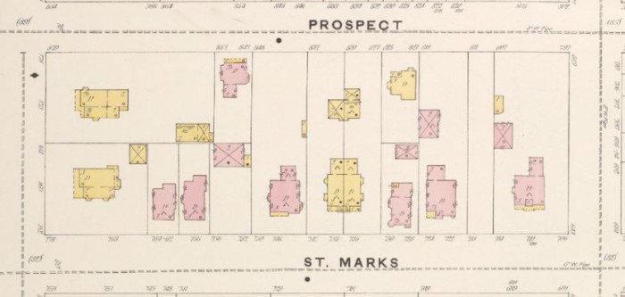 1888 map, New York Public Library. Property is on far right side.