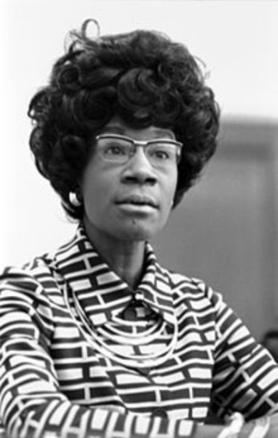 Shirley Chisholm in 1972.Photo: Wikipedia