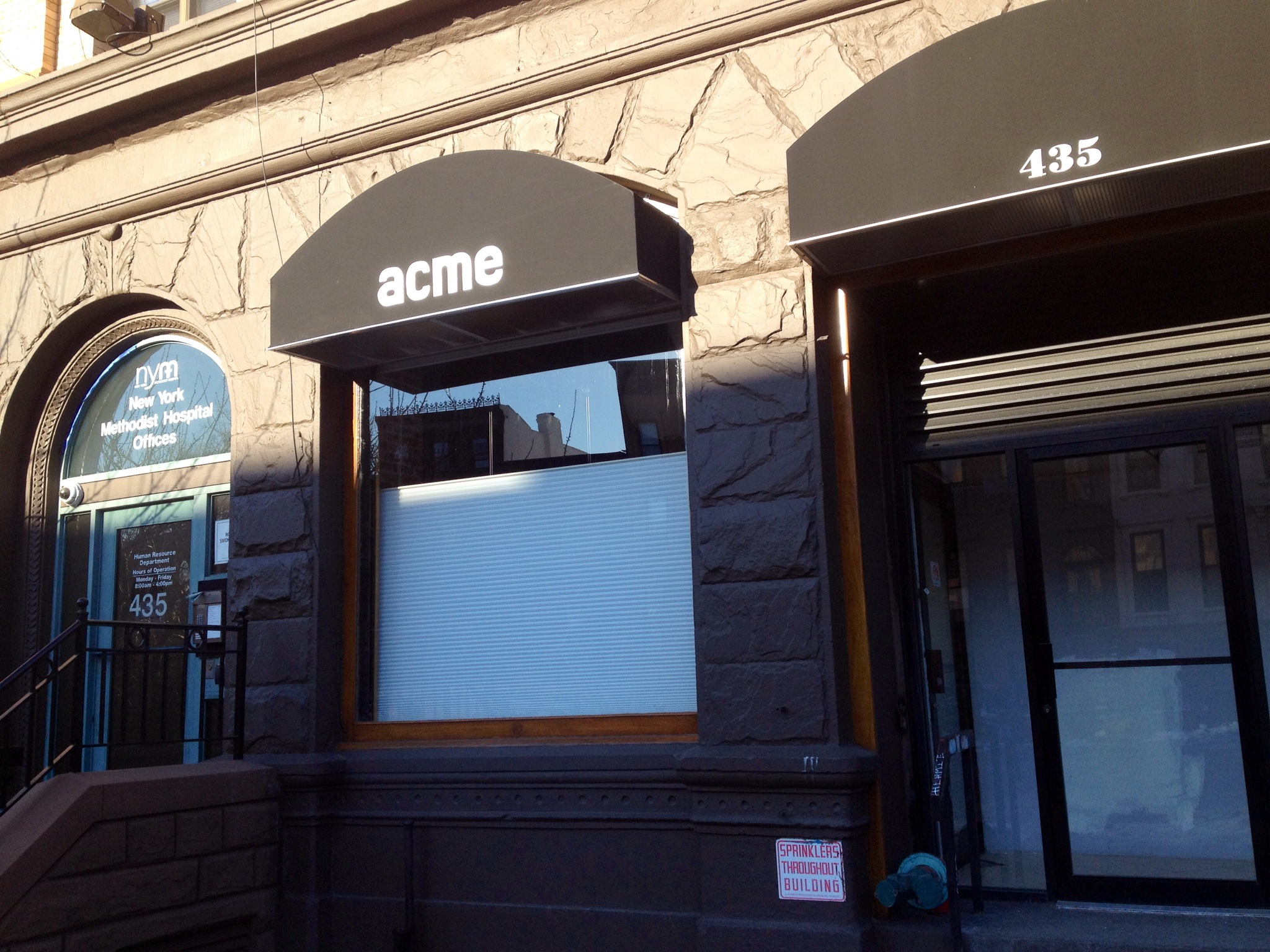 acme hall storefront 435 9th street park slope 22015