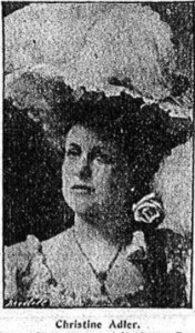 Christine Adler, Brooklyn Eagle, 1905