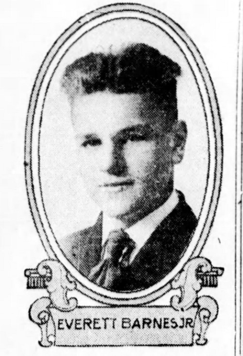 Everett Barnes Jr. High School Senior. Brooklyn Eagle 1915