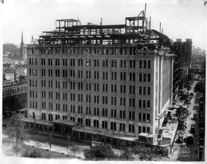 Brooklyn Tech under construction, 1931. Photo: Brooklyn Public Library