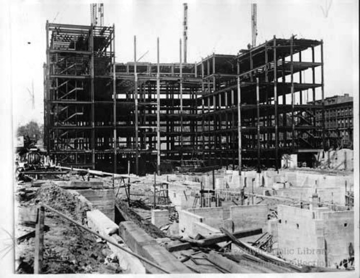 Construction of Brooklyn Tech. 1931. Photo: Brooklyn Public Library