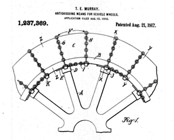 Patent for tire chains -- Brooklyn History