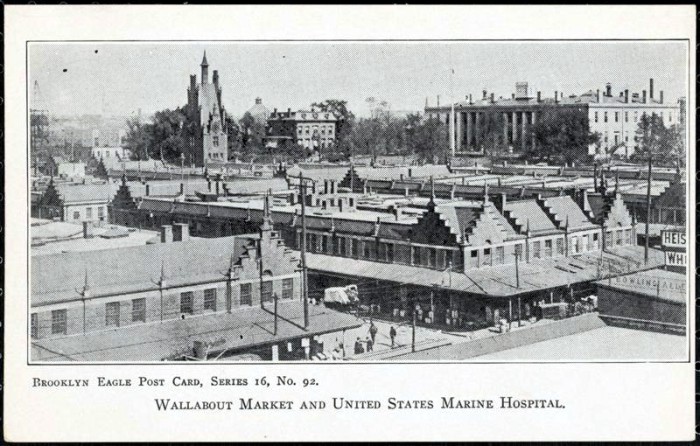 Wallabout Market. 1900 Postcard