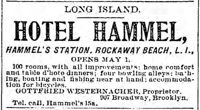 1897 ad in Brooklyn Eagle