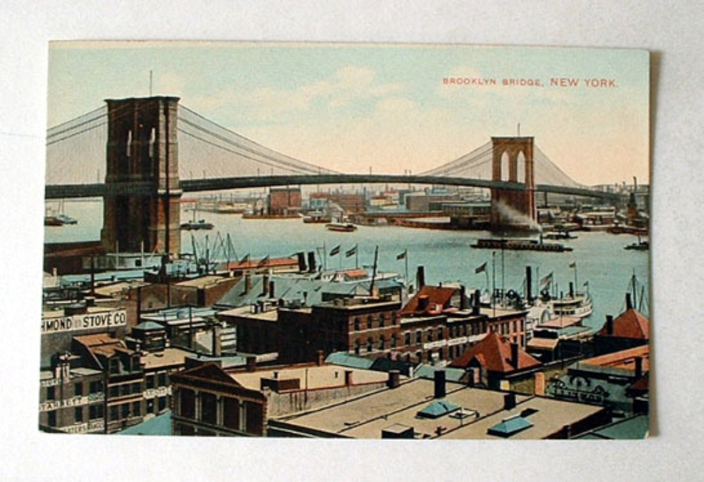 Brooklyn Bridge, 1900 postcard 1