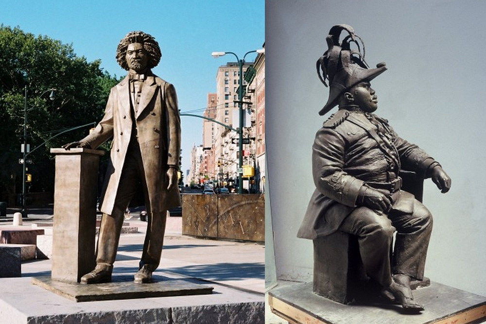 Gabriel-Koren-sculpture-081715-Frederick-Douglas-Marcus-Garvey