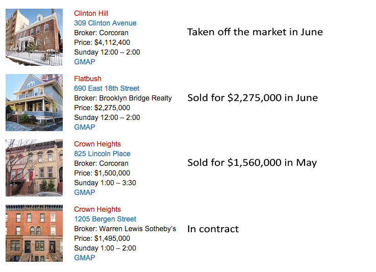 Brownstoner open house picks 6 months later
