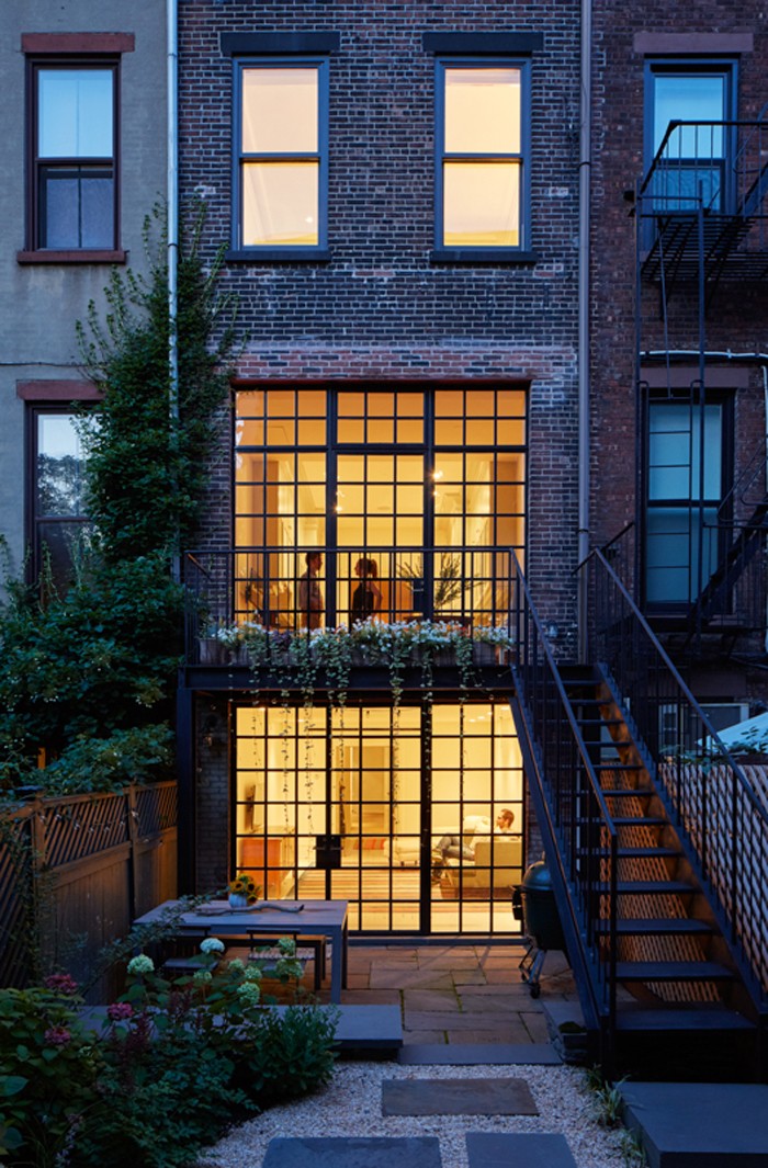 Brownstone Renovation: Back Wall Replaced With Windows In Brooklyn