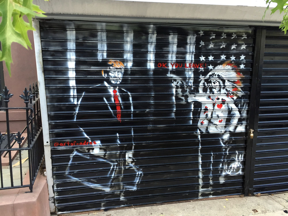 Trump mural on Putnam Avenue Brooklyn